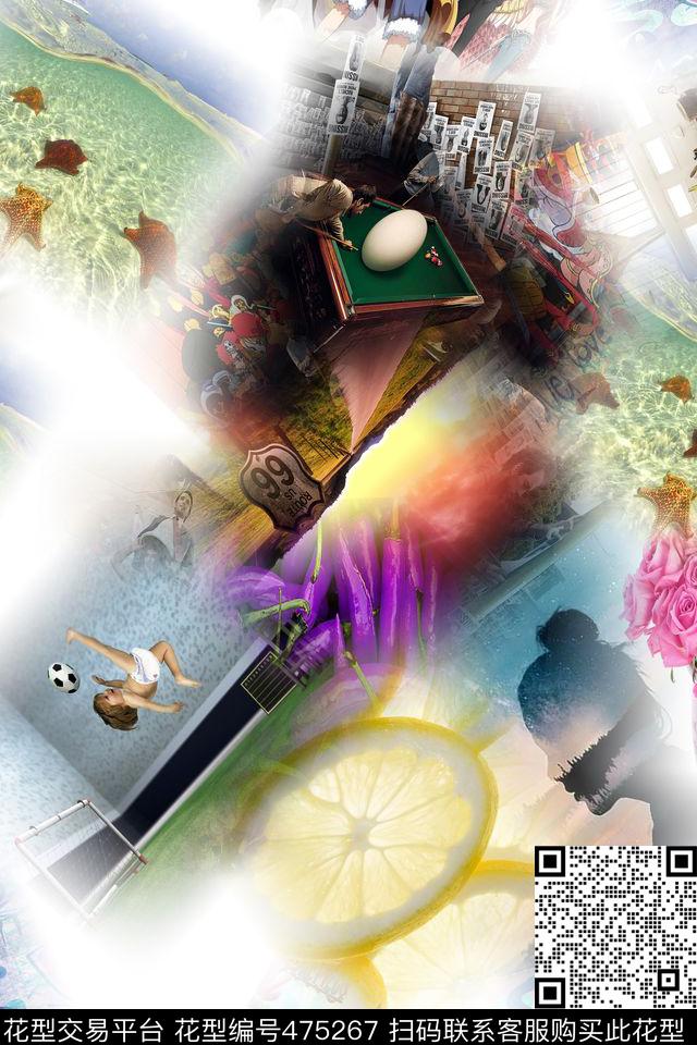 休闲时尚大牌数码印花华亿平台下载（图片编号: 475267） - 瓦栏（Walan）