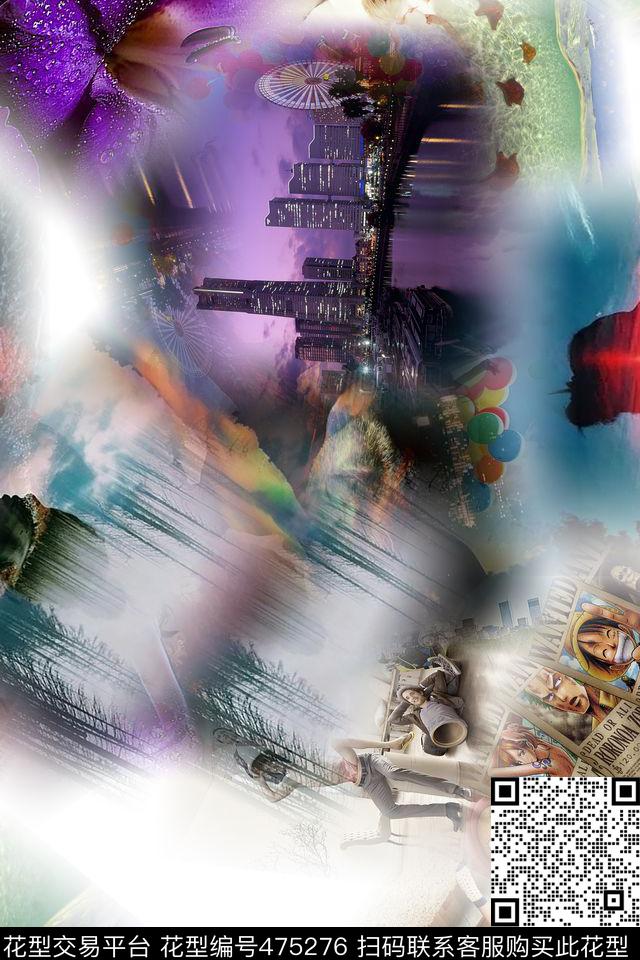 休闲时尚大牌时装数码印花华亿平台下载（图片编号: 475276） - 瓦栏（Walan）