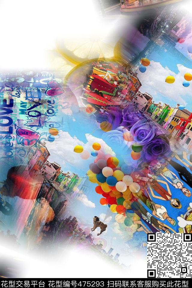 时尚休闲大牌数码印花华亿平台下载（图片编号: 475293） - 瓦栏（Walan）