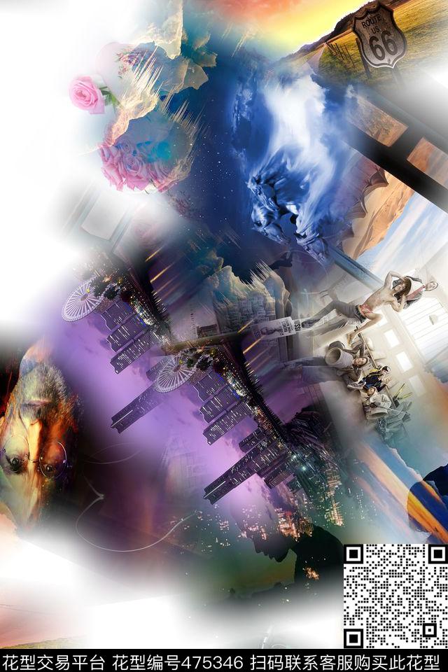 休闲时尚大牌数码印花华亿平台下载（图片编号: 475346） - 瓦栏（Walan）