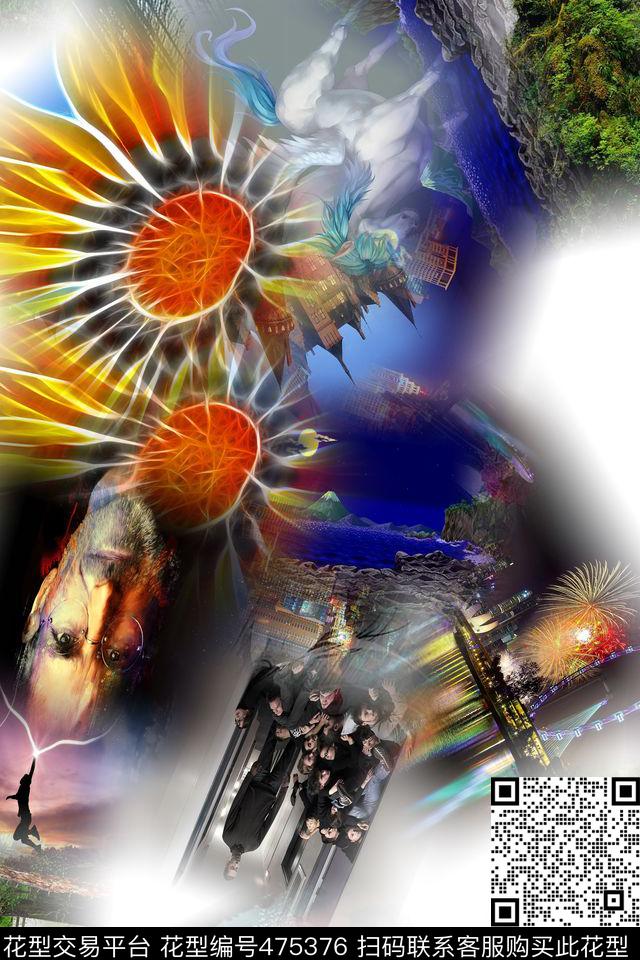 大牌衬衣时尚数码印花华亿平台下载（图片编号: 475376） - 瓦栏（Walan）