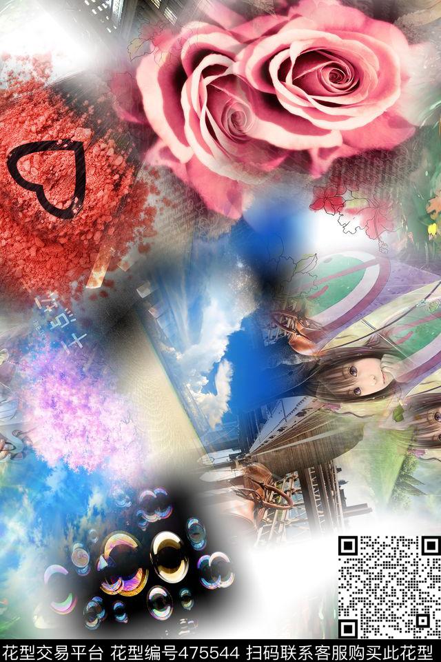 都市时尚休闲数码印花华亿平台下载（图片编号: 475544） - 瓦栏（Walan）