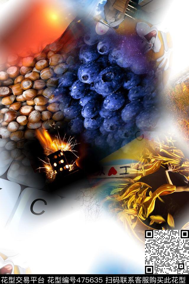 大牌时尚休闲数码印花华亿平台下载（图片编号: 475635） - 瓦栏（Walan）