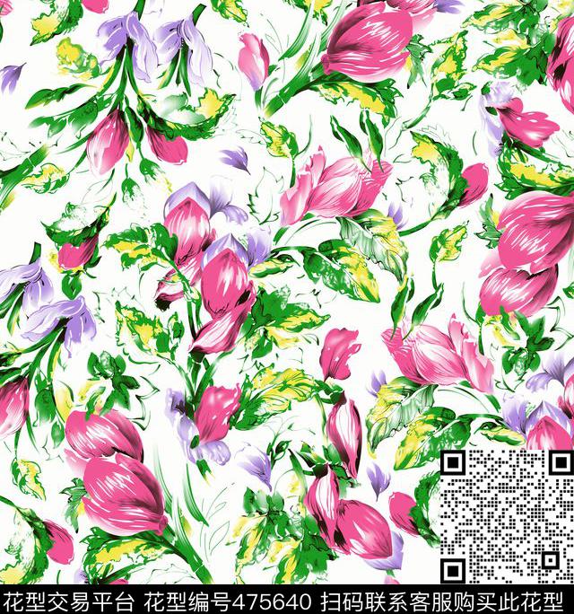 花简单丰富传统印花华亿平台下载（图片编号: 475640） - 瓦栏（Walan）