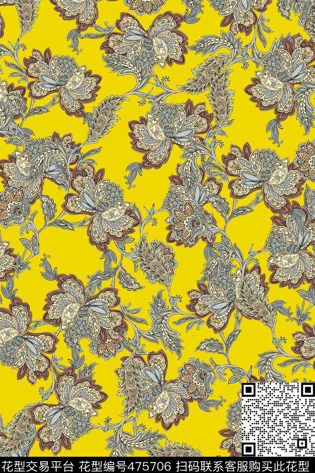 民族风传统印花华亿平台下载（图片编号: 475706） - 瓦栏（Walan）