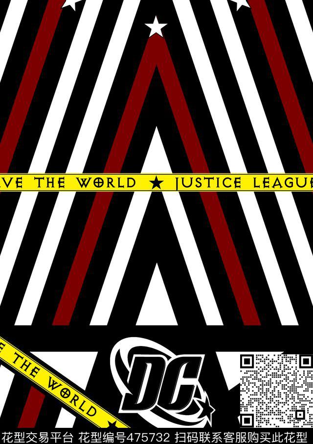 几何条纹超级英雄传统印花华亿平台下载（图片编号: 475732） - 瓦栏（Walan）