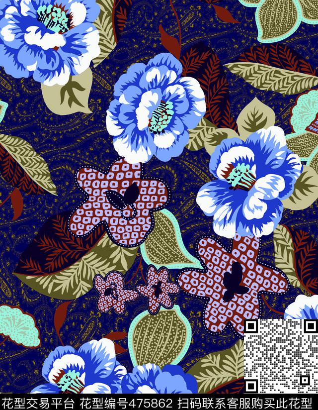 花几何男装传统印花华亿平台下载（图片编号: 475862） - 瓦栏（Walan）