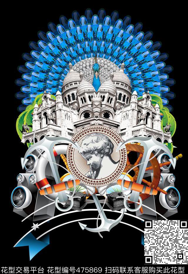 潮流时尚立体3D时尚定位数码印花华亿平台下载（图片编号: 475869） - 瓦栏（Walan）