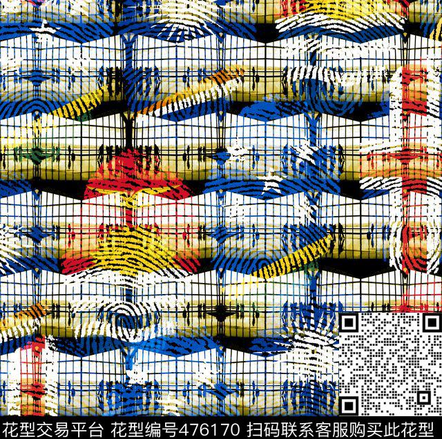 建筑旗袍条纹数码印花华亿平台下载（图片编号: 476170） - 瓦栏（Walan）