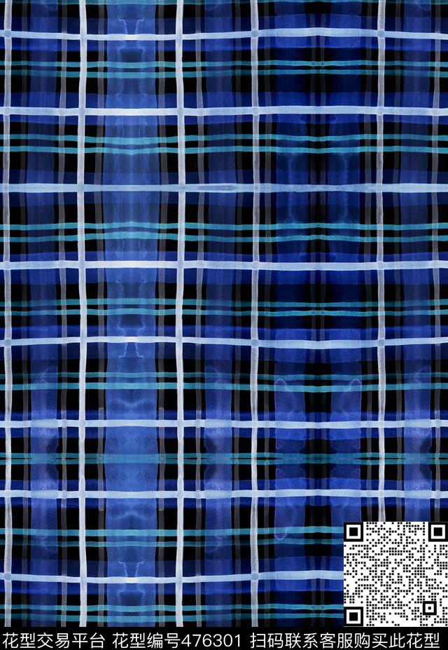 Tartanstripeswatercolor数码印花华亿平台下载（图片编号: 476301） - 瓦栏（Walan）