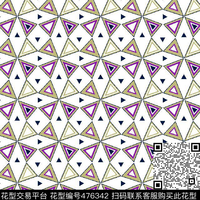 时尚三角形男装传统印花华亿平台下载（图片编号: 476342） - 瓦栏（Walan）