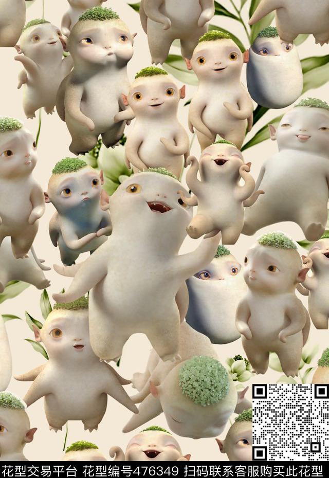 卡通卡通动漫卡通人物数码印花华亿平台下载（图片编号: 476349） - 瓦栏（Walan）