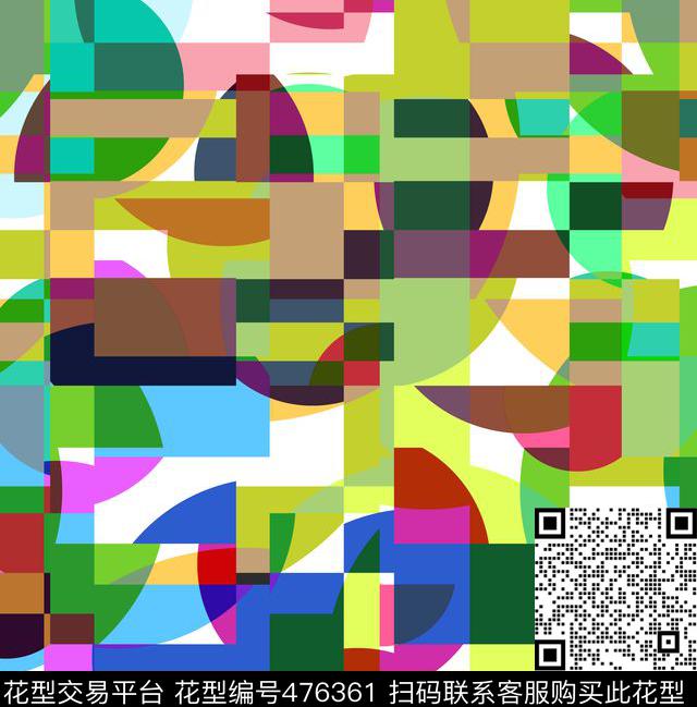 波普潮流抽象传统印花华亿平台下载（图片编号: 476361） - 瓦栏（Walan）