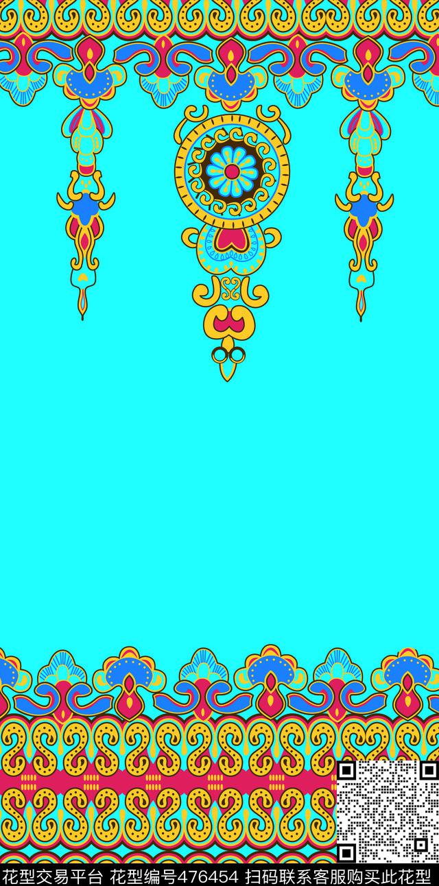 仿蕾丝花纹简约时尚传统印花华亿平台下载（图片编号: 476454） - 瓦栏（Walan）