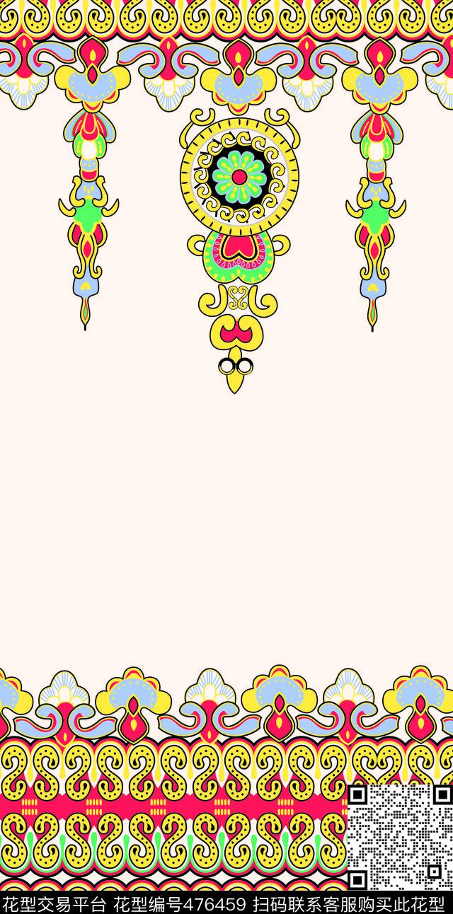 仿蕾丝花纹简约时尚数码印花华亿平台下载（图片编号: 476459） - 瓦栏（Walan）