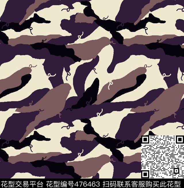 男装外套秋冬迷彩云朵迷彩传统印花华亿平台下载（图片编号: 476463） - 瓦栏（Walan）