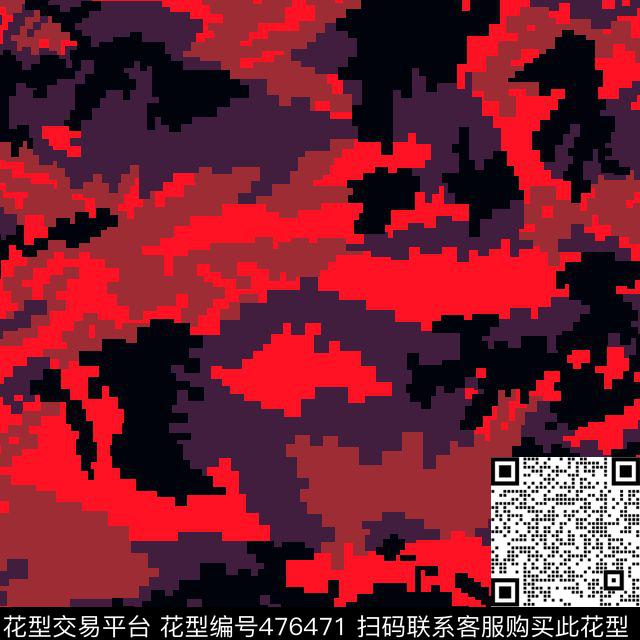 男装童装迷彩华亿平台马赛克传统印花华亿平台下载（图片编号: 476471） - 瓦栏（Walan）