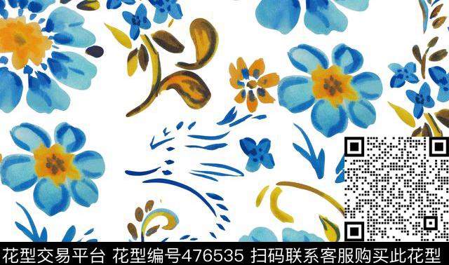 简约时尚紫黄数码印花华亿平台下载（图片编号: 476535） - 瓦栏（Walan）