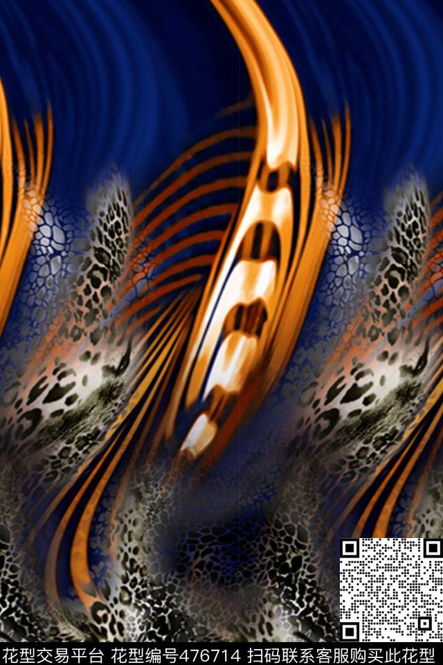 波西米亚田园抽象数码印花华亿平台下载（图片编号: 476714） - 瓦栏（Walan）