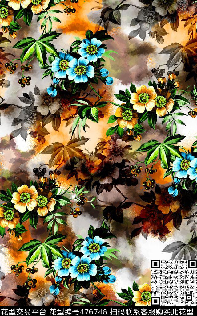 满地印花多彩有回头数码印花华亿平台下载（图片编号: 476746） - 瓦栏（Walan）