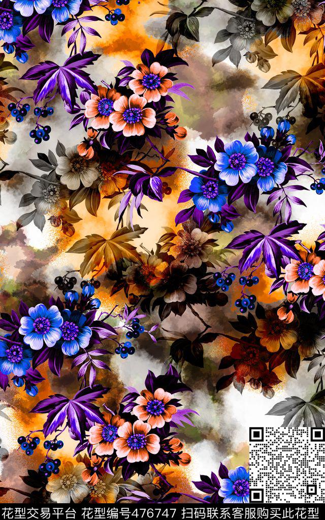 满地印花多彩有回头数码印花华亿平台下载（图片编号: 476747） - 瓦栏（Walan）