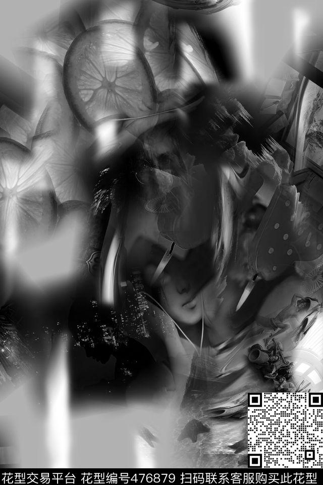 大牌混搭时尚数码印花华亿平台下载（图片编号: 476879） - 瓦栏（Walan）