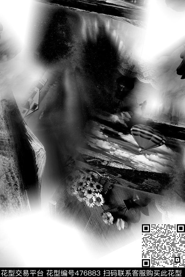 混搭男女时尚数码印花华亿平台下载（图片编号: 476883） - 瓦栏（Walan）