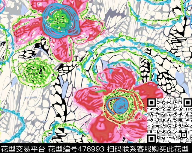 版画甜美明快传统印花华亿平台下载（图片编号: 476993） - 瓦栏（Walan）