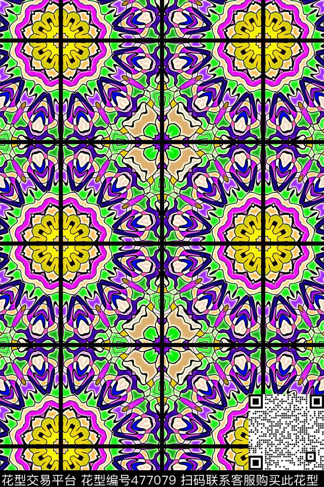 民族风中东风格土耳其风格数码印花华亿平台下载（图片编号: 477079） - 瓦栏（Walan）