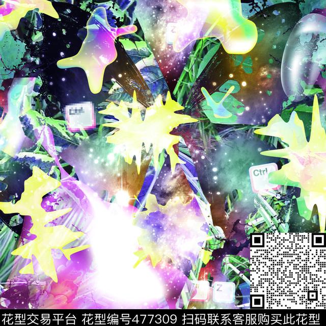 键盘星空遐想数码印花华亿平台下载（图片编号: 477309） - 瓦栏（Walan）