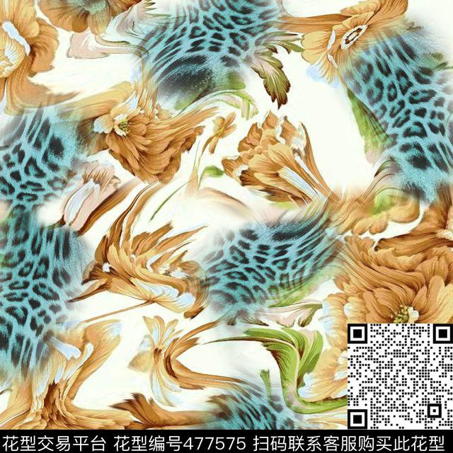 抽象服装面料数码印花华亿平台下载（图片编号: 477575） - 瓦栏（Walan）