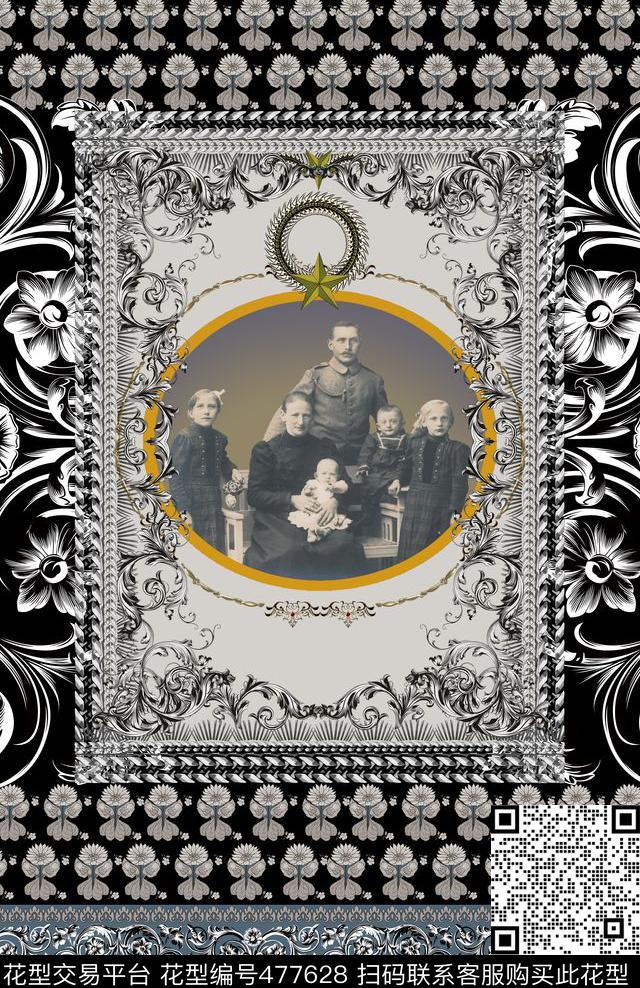 潮流时尚定位大牌欧式男装数码印花华亿平台下载（图片编号: 477628） - 瓦栏（Walan）