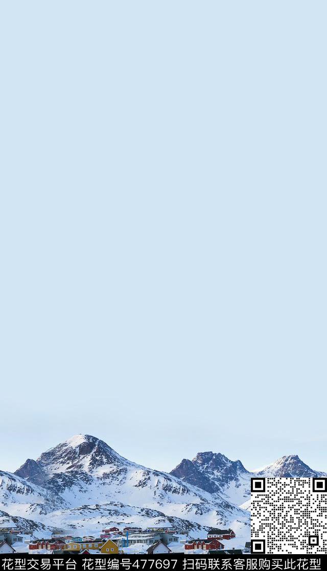 冰山潮流复古数码印花华亿平台下载（图片编号: 477697） - 瓦栏（Walan）