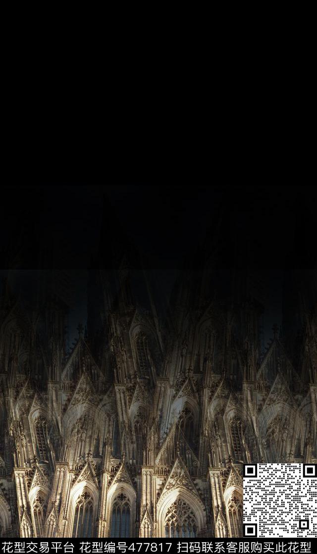 潮流教堂男装华亿平台数码印花华亿平台下载（图片编号: 477817） - 瓦栏（Walan）