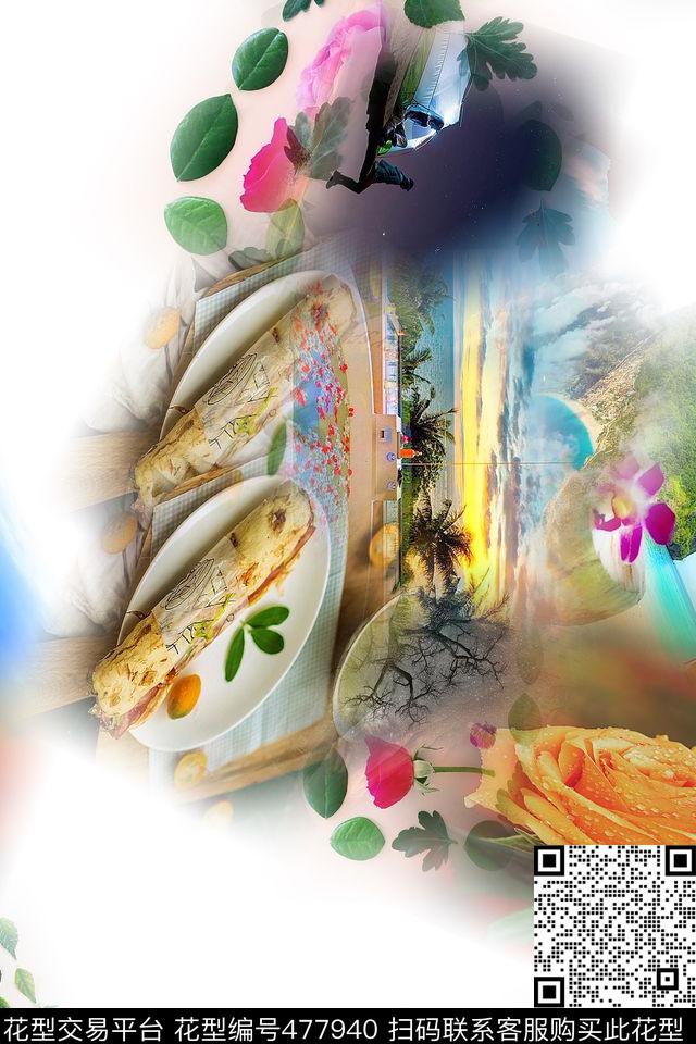 大牌混搭时尚数码印花华亿平台下载（图片编号: 477940） - 瓦栏（Walan）