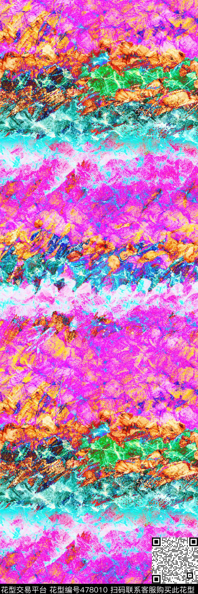 抽象风景丝巾秋装数码印花华亿平台下载（图片编号: 478010） - 瓦栏（Walan）