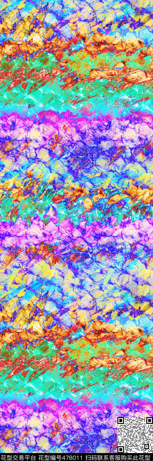 抽象风景丝巾秋装数码印花华亿平台下载（图片编号: 478011） - 瓦栏（Walan）