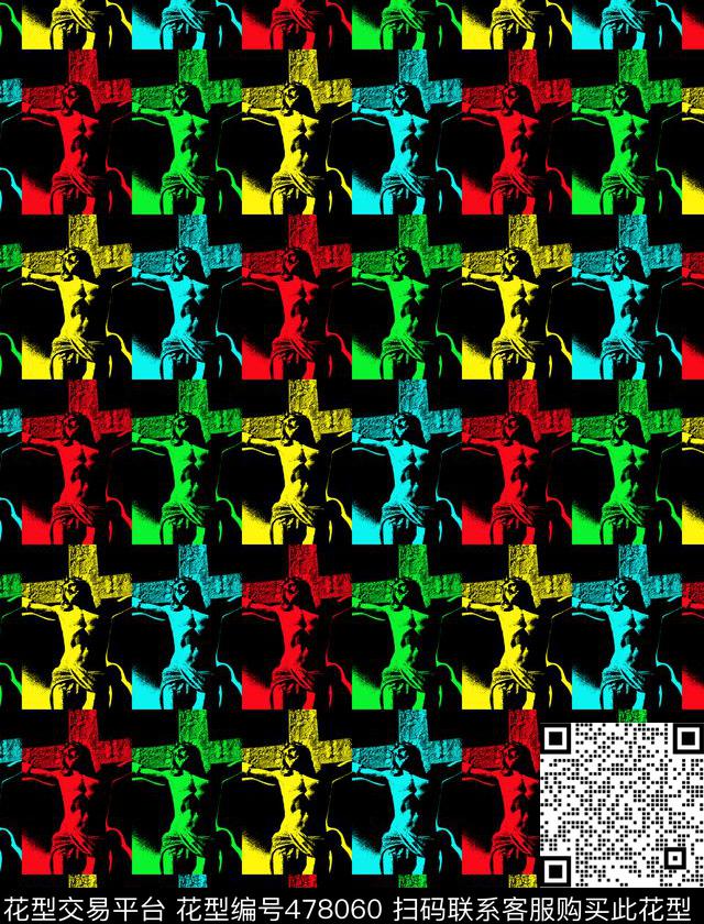 欧洲古代人物宗教人物基督教耶稣十字架传统印花华亿平台下载（图片编号: 478060） - 瓦栏（Walan）