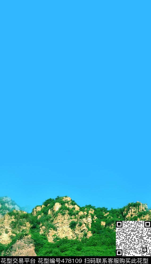山川风景羽绒服华亿平台数码印花华亿平台下载（图片编号: 478109） - 瓦栏（Walan）