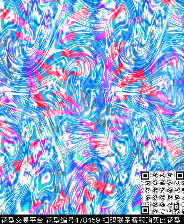 数码华亿平台运动抽象数码印花华亿平台下载（图片编号: 478459） - 瓦栏（Walan）