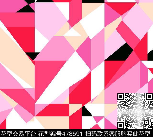 分色清新休闲传统印花华亿平台下载（图片编号: 478591） - 瓦栏（Walan）