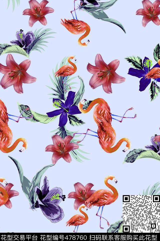 热带休闲时尚数码印花华亿平台下载（图片编号: 478760） - 瓦栏（Walan）