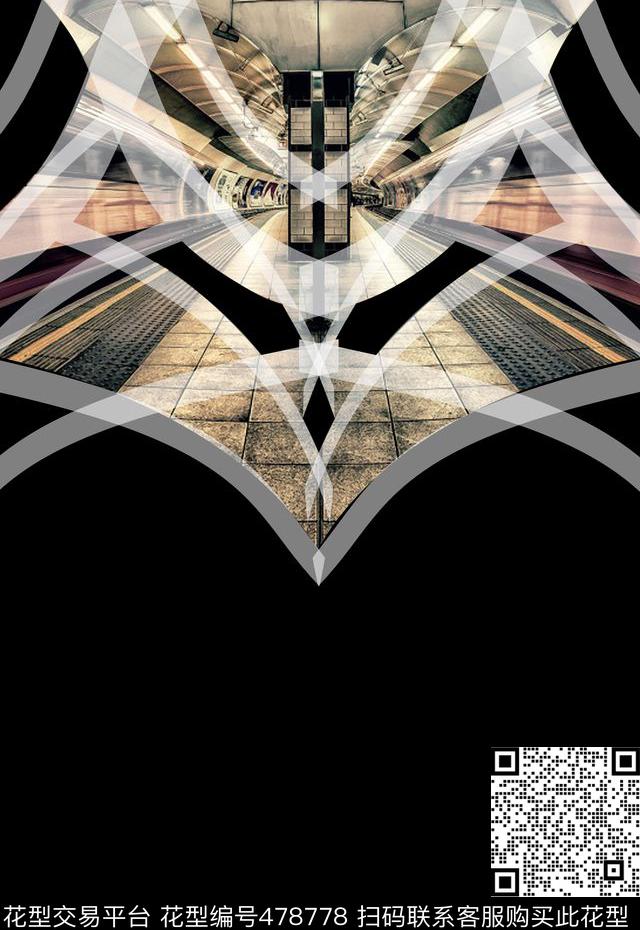 潮流时尚流动条纹时代地铁数码印花华亿平台下载（图片编号: 478778） - 瓦栏（Walan）