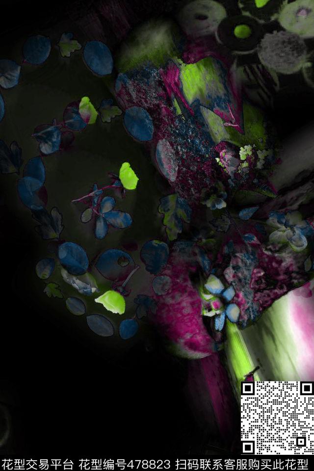 景观抽象时尚男女混搭数码印花华亿平台下载（图片编号: 478823） - 瓦栏（Walan）