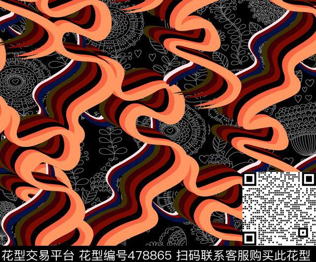 2016春夏3D清新数码印花华亿平台下载（图片编号: 478865） - 瓦栏（Walan）