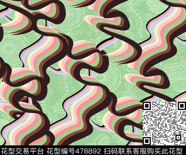 2016春夏3D清新传统印花华亿平台下载（图片编号: 478892） - 瓦栏（Walan）