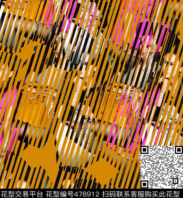 潮流复古夹克华亿平台数码印花华亿平台下载（图片编号: 478912） - 瓦栏（Walan）