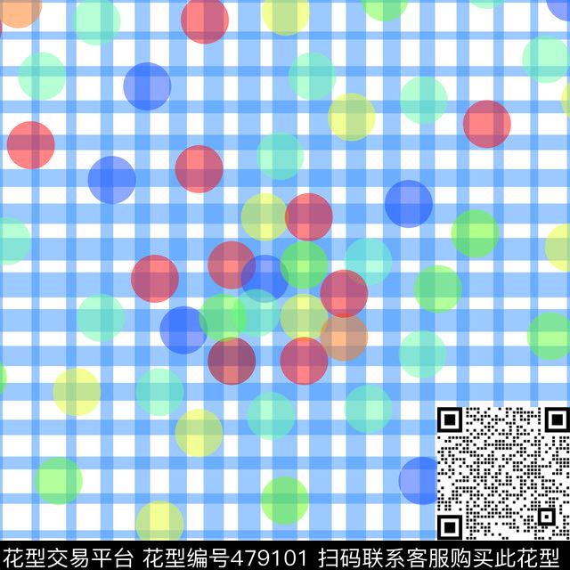 七彩格子组合传统印花华亿平台下载（图片编号: 479101） - 瓦栏（Walan）