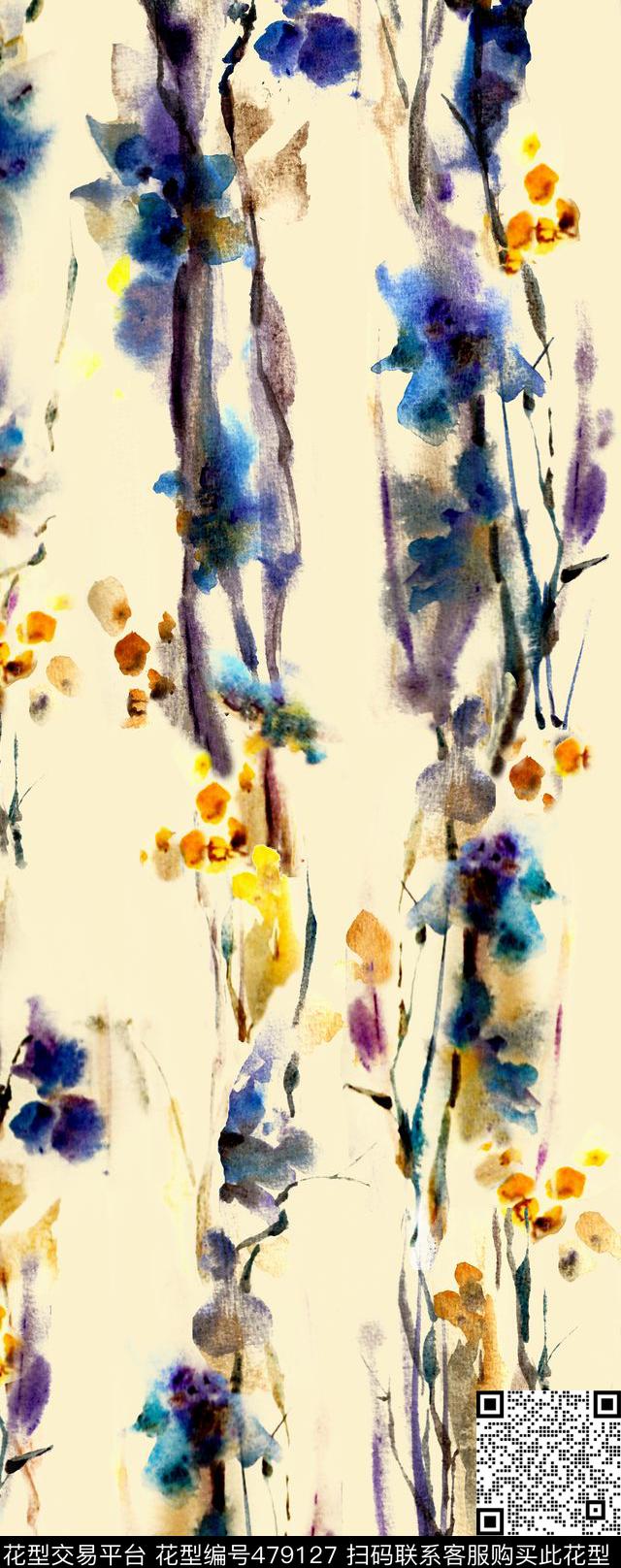 窗帘花卉夹克数码印花华亿平台下载（图片编号: 479127） - 瓦栏（Walan）