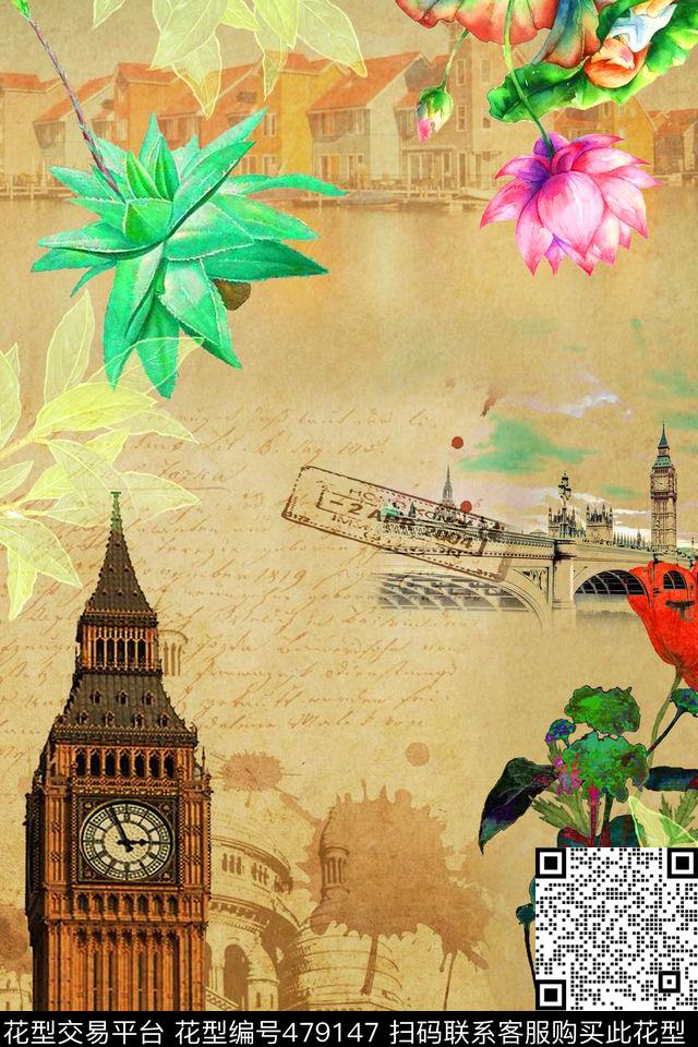 创意服装面料创意图案T恤数码印花华亿平台下载（图片编号: 479147） - 瓦栏（Walan）